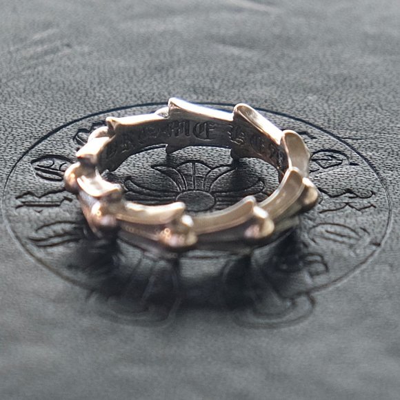 Sold Chrome Hearts Cross Tail Sterling Silver Ring - Picture 3 of 5